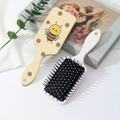 Set de brosses de massage à coussin d'air avec motif abeille dessin animé mignon - Style Abeille Florale Jaune Crème (B)