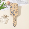 Detail of air cushion hair brush featuring fruit prints and retro illustration style - Fruit Series (B) / Standard Type