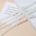 Macro shot of 8mm translucent white round jelly beads for DIY handmade jewelry crafts - Single Piece / White
