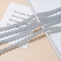 Macro shot of 8mm translucent macaron blue glass beads for DIY jewelry and bracelets - Single Piece / 10# Grey Glitter