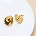Close-up of gold-plated wizard hat pendants with cute cat detail for DIY jewelry making - Gold (1# K-Gold)