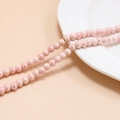 Λήψη macro από ροζ κεραμικές χάντρες macaron με γυαλιστερό φινίρισμα για χειροποίητα κοσμήματα - 3# Ανοιχτό Ροζ