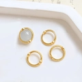 Détail de bagues en dentelle plaquées or avec pierres précieuses pour bijoux DIY - Or 18K Adapté aux Perles de 8mm (TB678982327984)