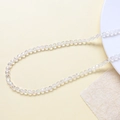 Macro shot of faceted crystal glass beads with light-refracting surfaces for DIY jewelry - Single Strand (Approx. 100 Pcs) / Clear (1#)