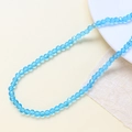 Dettaglio di perline di vetro cristallo sfaccettato blu mare per gioielli DIY - Filo Singolo (circa 100 pezzi) / Blu Mare (21#)