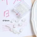 Perles ovales blanches translucides pour bijoux DIY perles intercalaires 6x9mm - Perle Tonneau (1# Blanc) / 6x9mm / 1# Blanc Perle Coquille