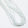 Macro shot of iridescent 3mm square crystal beads for DIY jewelry making material - Transparent (03#)