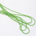 Close-up of 3mm light green cube crystal beads for DIY handmade jewelry crafting - Green (06#)