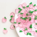 DIY translucent pink resin peach charms for summer earrings and hair accessories - 3# Peach Style (3# Single Price)