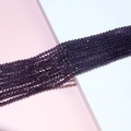Macro view of 4mm faceted deep purple bicone crystal beads for DIY jewelry making - 10#Deep Purple