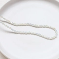 Faceted aurora white crystal glass teardrop beads for DIY jewelry making material - White