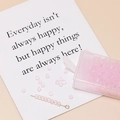 Detail of 3mm matte pink beads with storage box and crafting needle for jewelry DIY - Light Pink