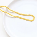 Polished lemon yellow faceted crystal glass rice beads for DIY jewelry making - Yellow