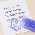 Detailed view of 3mm purple matte glass seed beads with a plastic storage organizer box - 15# Dark Blue