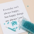 3mm matte blue seed beads set in transparent box with needle for DIY jewelry making - 16# Mint Green