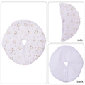 Mini white plush Christmas tree skirt with golden sequin star pattern variant - Gold Five-pointed Star