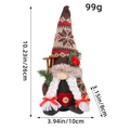 Gnomo di Natale in peluche con cappello a fiocchi di neve e sci decoro natalizio - Gnomo Femmina (Con Trecce)