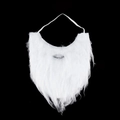 Barbe blanche réaliste du Père Noël avec sangle élastique pour costume de cosplay de Noël - Barbe Adulte Standard