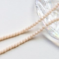 Macro shot of 4mm faceted beige crystal wheel beads for DIY jewelry making and crafts - Khaki (6#)