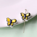 Macro di perline a farfalla in ceramica dipinte a mano per accessori di gioielleria - Stile 1