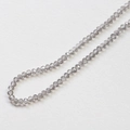 Macro shot of grey faceted crystal beads for DIY jewelry making and handmade crafts - 1 Piece / Light Gray