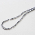 Macro shot of 3mm-4mm grey faceted crystal rondelle beads for DIY jewelry making - 1 Piece / Dark Gray