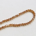 Detailed macro view of faceted amber crystal beads for DIY handmade jewelry crafts - 8# Golden Champagne