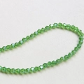 Macro detail of grass green faceted crystal beads for DIY handmade jewelry and necklaces - 13#Dark Green