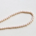 Macro shot of 4mm multifaceted faceted beige crystal wheel beads for DIY jewelry making - 20# Apricot