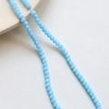 Macro shot of 3mm sky blue faceted crystal beads for DIY jewelry making - 11#Sky Blue
