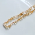 Macro shot of irregular polished citrine stone beads for DIY jewelry making - 1 Piece / Citrine
