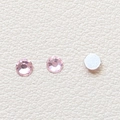 Makroaufnahme von facettierten rosa Kristallsteinen mit flacher Rückseite für DIY-Schmuck - 3# Hellrosa