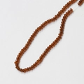 Faceted amber crystal wheel beads for DIY jewelry making and handmade accessories - 1 Piece / Coffee