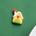 Macro shot of colorful resin mushroom house charms for DIY hair accessories and crafts - House