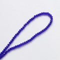 Vue détaillée de perles de cristal bleu foncé facettées 3,5mm pour bijoux DIY - 12# Bleu Royal