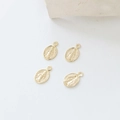 4er-Set goldbeschichtete ovale Anhänger mit Jungfrau-Maria-Relief für DIY-Schmuckherstellung - K-Gold