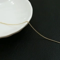 Fine 14k gold plated flat O-chain accessory for DIY handmade jewelry and bracelets - 3# Width 1.2mm 1 Meter