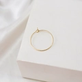 Detailed view of 14k gold plated twisted hoop earrings with textured finish for DIY jewelry - Twisted Round (18K)