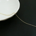 Minimalist 14k gold plated thin cross cable chain for handmade DIY jewelry making - 10# Round O-Chain 1.1mm 1 Meter