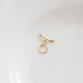 Polierter 14k vergoldeter Knebelverschluss OT-Verschluss für DIY Schmuckherstellung Design - Glänzendes Finish / 18K