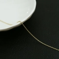 Polished 14k gold-plated flat cable cross chain for DIY bracelet and necklace jewelry - 12# Round O-Chain 1.3mm 1 Meter