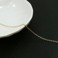 14k gold plated flat oval link chain for DIY necklace and bracelet jewelry making - 14# Round O-Chain 1.8mm 1 Meter