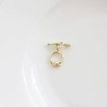 14K vergoldeter Tulpen-Knebelverschluss für DIY Armband- und Halskettenschmuck - Tulpenstil / 14k
