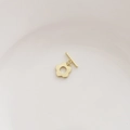 Vergoldeter 14k OT-Verschluss in Blumenform für DIY-Schmuckarmbänder und Halsketten - Poliert Pflaumenblüte / 14k
