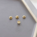 Capuchones de cuentas de filigrana dorada para manualidades y creación de joyería DIY - Estilo 4 (Oro 18K)