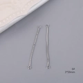 Dettaglio della catena serpente d'argento 6# con anelli chiusi per la creazione di gioielli - Catena di Connessione a Serpente con Doppio Anello (6#)