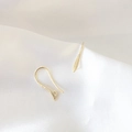 Ganchos para pendientes DIY de oro de 14k con textura y bucle para hacer joyería - Estilo Textura de Grano Vintage (5#)