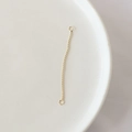 Gold plated bead tassel chain with double loops for DIY jewelry making accessories - 6# Double Hanging Bead Chain