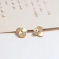 Detail von 18k vergoldeten Blumen-Perlenkappen für DIY Schmuckherstellung Zubehör - 18K Gold Dreiblättrige Blume (15#)