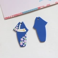 Pendentifs kimono bleus avec fleurs de cerisier pour la fabrication de bijoux DIY - Kimono